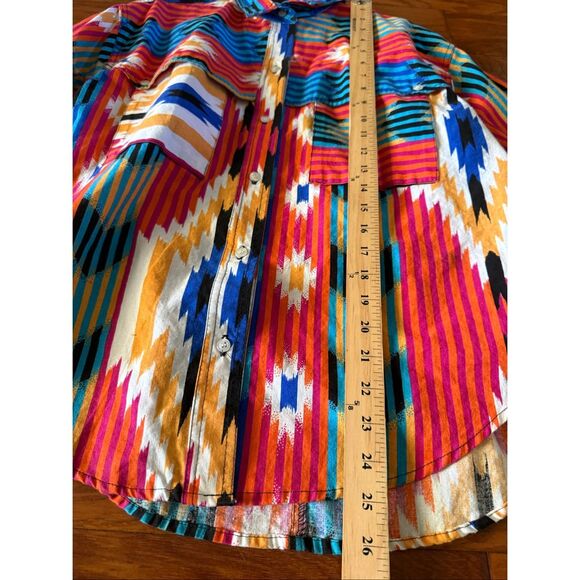 Vintage Cricket by the Creek Southwest Aztec Shirt – 100% Cotton – L – NWT - Picture 5 of 9
